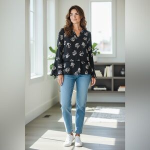 Liz Claiborne Career Bell Sleeve Blouse